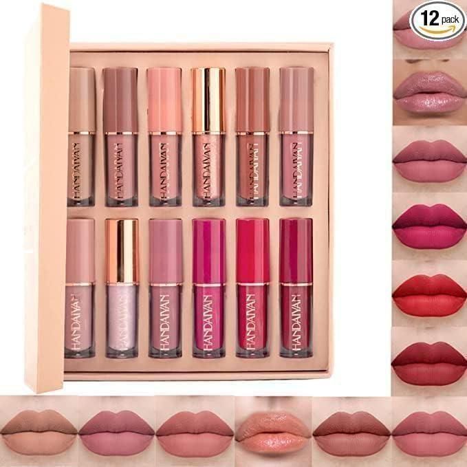 Handaiyan Velvet Matte Liquid Lipstick Set 12Pcs