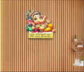 Bal Ganesha Wooden Wall Sticker With Quotes