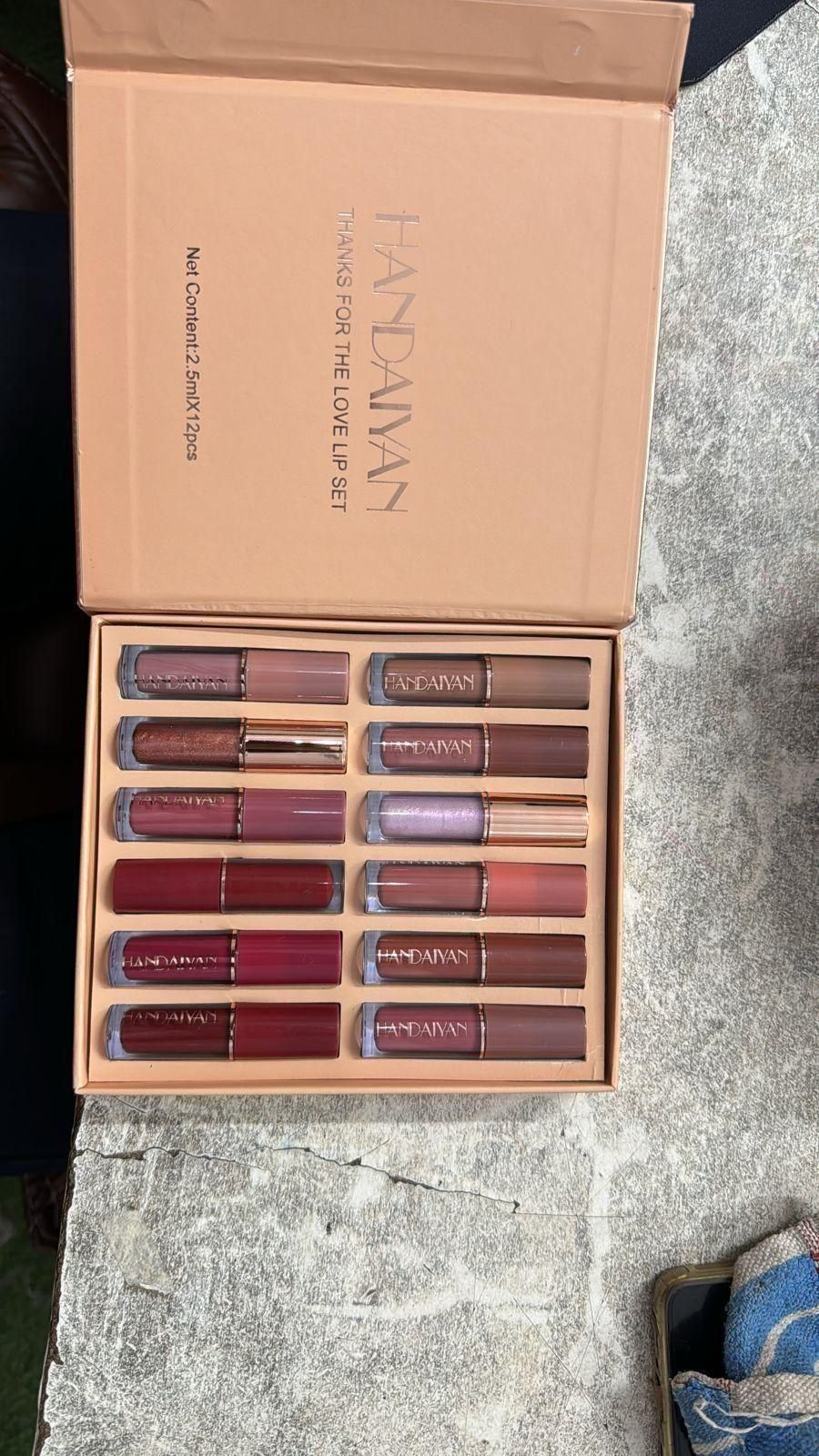 Handaiyan Velvet Matte Liquid Lipstick Set 12Pcs