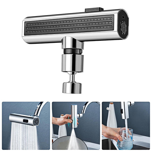 3 in 1 - 360� Waterfall Kitchen Faucet, Touch Faucet, Extender for Kitchen Sink